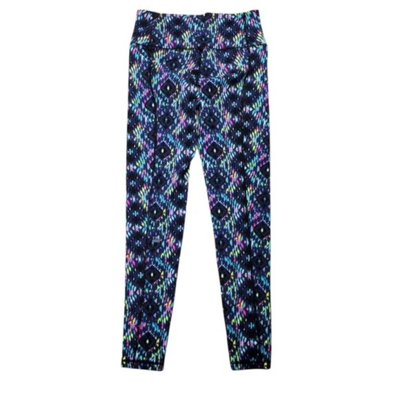 Victorias Secret VSX Knockout Aztec Tribal Neon Ankle Womens XS Yoga Leggings - Picture 2 of 6